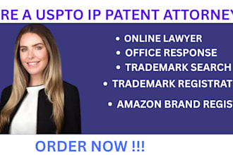 do US, UK licensed trademark registration attorney, office action, sou, noa