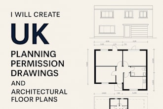 create UK planning permission drawings and detailed architectural floor plans