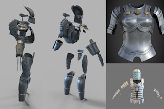 3d printable cosplay armor or full body costume gear wearable 3d armor for print