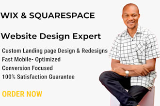 design or redesign a custom wix or squarespace website