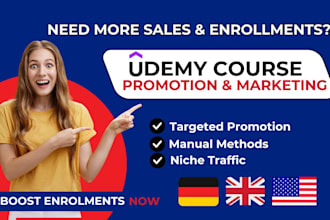 market and promote your udemy online course to boost sales and enrollments