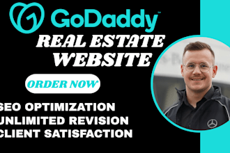 design godaddy website real estate website  redesign website godaddy