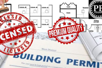 draft stamp architectural drawing foundation framing plan carport city permit