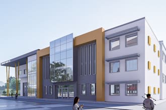 do 3d cgi modeling, 3d cgi warehouse, industrial building, factory layout design