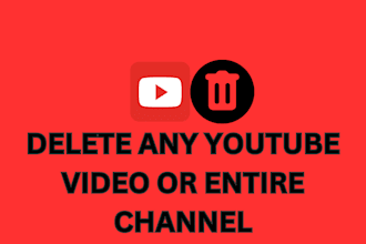 quickly delete any youtube video or channel
