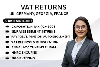 file UK vat return, UK corporation tax, ct600, UK self assessment, sa100 to hmrc