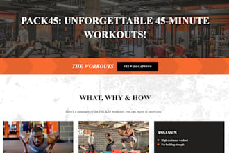 design or redesign fitness, sports, yoga, or gym workout wordpress website