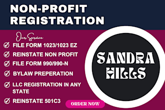 non profit registration, reinstate 501c3 tax exempt, form 1023ez, bylaw, ein