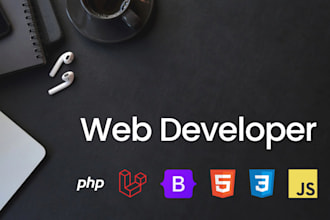 develop in PHP and laravel for you