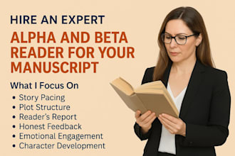beta read novel fantasy thriller critique your manuscript with honest feedback