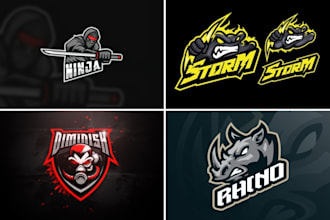 professional twitch logo , banner and overlays