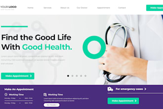 create healthcare website for your pharmacy or medical hospital