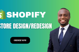 do shopify store design, redesign, shopify dropshipping store, shopify website