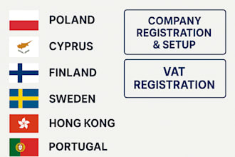 register your company and obtain vat in poland cyprus finland sweden portugal