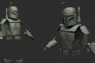 design a wearable cosplay, 3d mask, cosplay armor, 3d printing, 3d props,