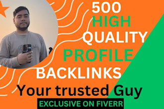 create social entity, 700 profile backlink and much more