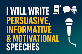 write an amazing persuasive informative motivational speech