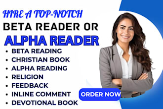 alpha read or beta read your christian book