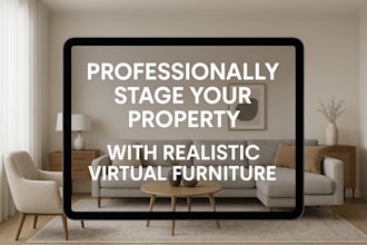 professionally stage in property and virtual staging realistic virtual furniture