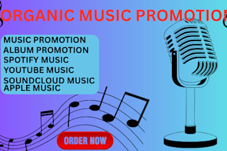 do organic music album promotion spotify music soundcloud music apple music