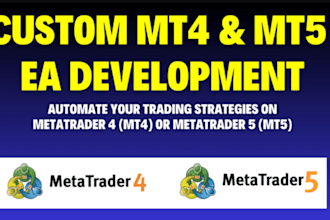 create or fix your mt4, mt5 expert advisor or forex trading box, ai trading
