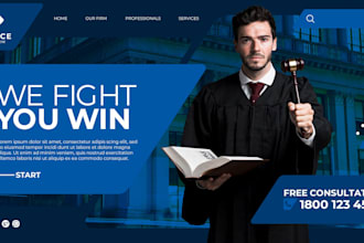 create attorney or lawyer website for law firm
