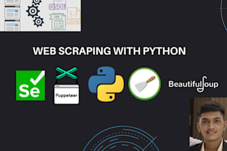 develop python django web apps, scrape websites, build apis and automate tasks