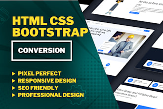 do psd to html figma to html css sketch to html responsive