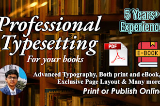 typeset your book for printing and publishing online