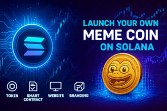 launch your own crypto token meme coin on  solana