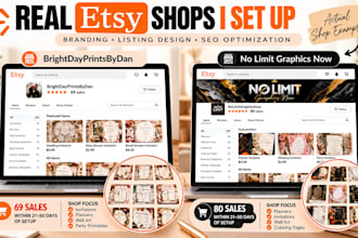 grow your etsy shop with etsy SEO, etsy digital product, pod, etsy shop setup