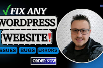 fix wordpress issues, errors, critical bugs or woocommerce problems quickly