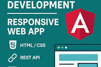 build a responsive angular frontend with rest API integration