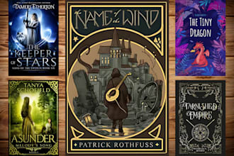 design a custom KDP, ebook, amazon kindle, fantasy paperback book cover art