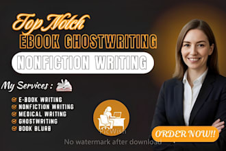 do books and ebook writing, nonfiction ghostwriting and medical ebook