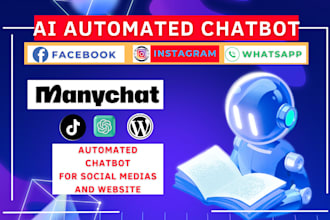set up manychat chatbot for instagram facebook message to automate leads capture