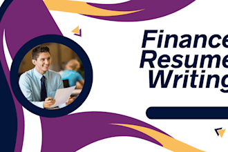 design professional finance resume for you