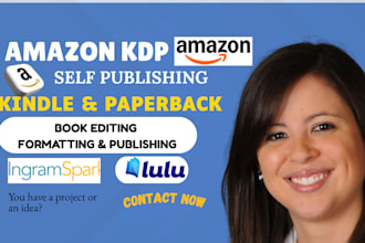 design children book interior paperback formatting and book publishing for KDP