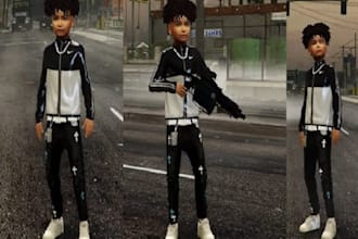 make custom fivem 3d ped, convert 3d model to fivem ped for your server