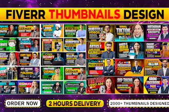 design clickable fiverr thumbnails just in 2 hours