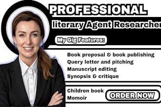 scout top active literary agent for  fiction non fiction book write query letter