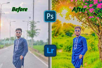 do professional before after photo editing and retouching