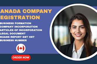 get your canada company registration, incorporate your company in canada gst hst