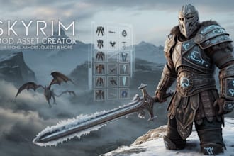 create custom skyrim mod assets armor, weapons and worldbuilding