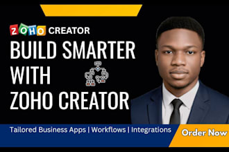 develop custom zoho creator apps, workflows, and automations