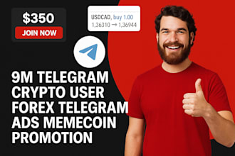 promote forex trading telegram to 10m traders, add real user