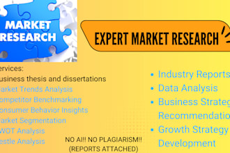 conduct comprehensive market research report, trends, industry data analysis