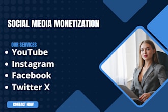 monetize USA youtube video, facebook, instagram, twitter x marketing