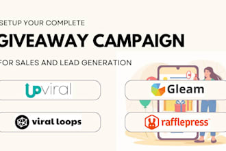 complete upviral gleam giveaway campaign for your brand