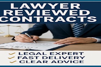 review and re write your contract or legal agreement